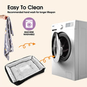 Vaka Navy Dog Bed Pet Cat Calming Floor Mat Sleeping Cave Washable Extra Large 29704 V465-29704