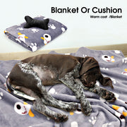 Vaka Navy Dog Bed Pet Cat Calming Floor Mat Sleeping Cave Washable Extra Large 29704 V465-29704