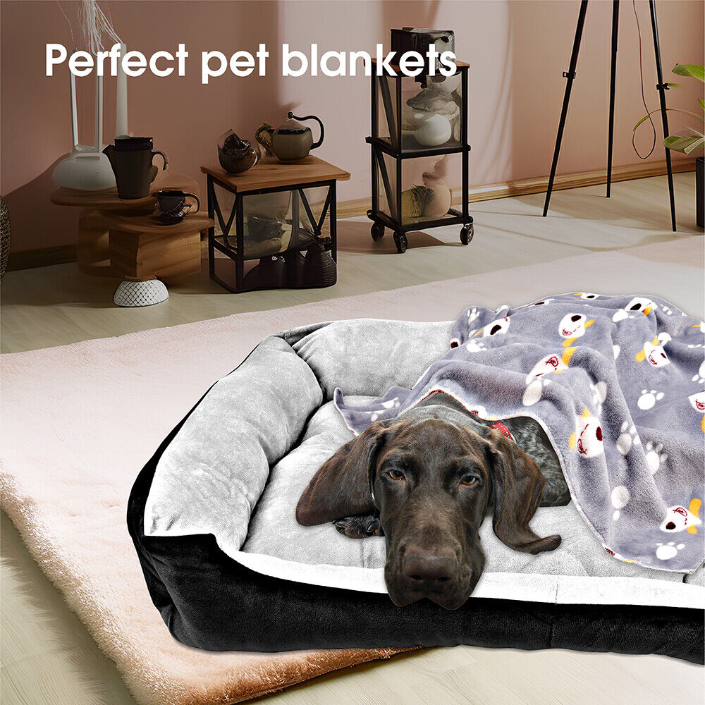 Vaka Navy Dog Bed Pet Cat Calming Floor Mat Sleeping Cave Washable Extra Large 29706 V465-29706