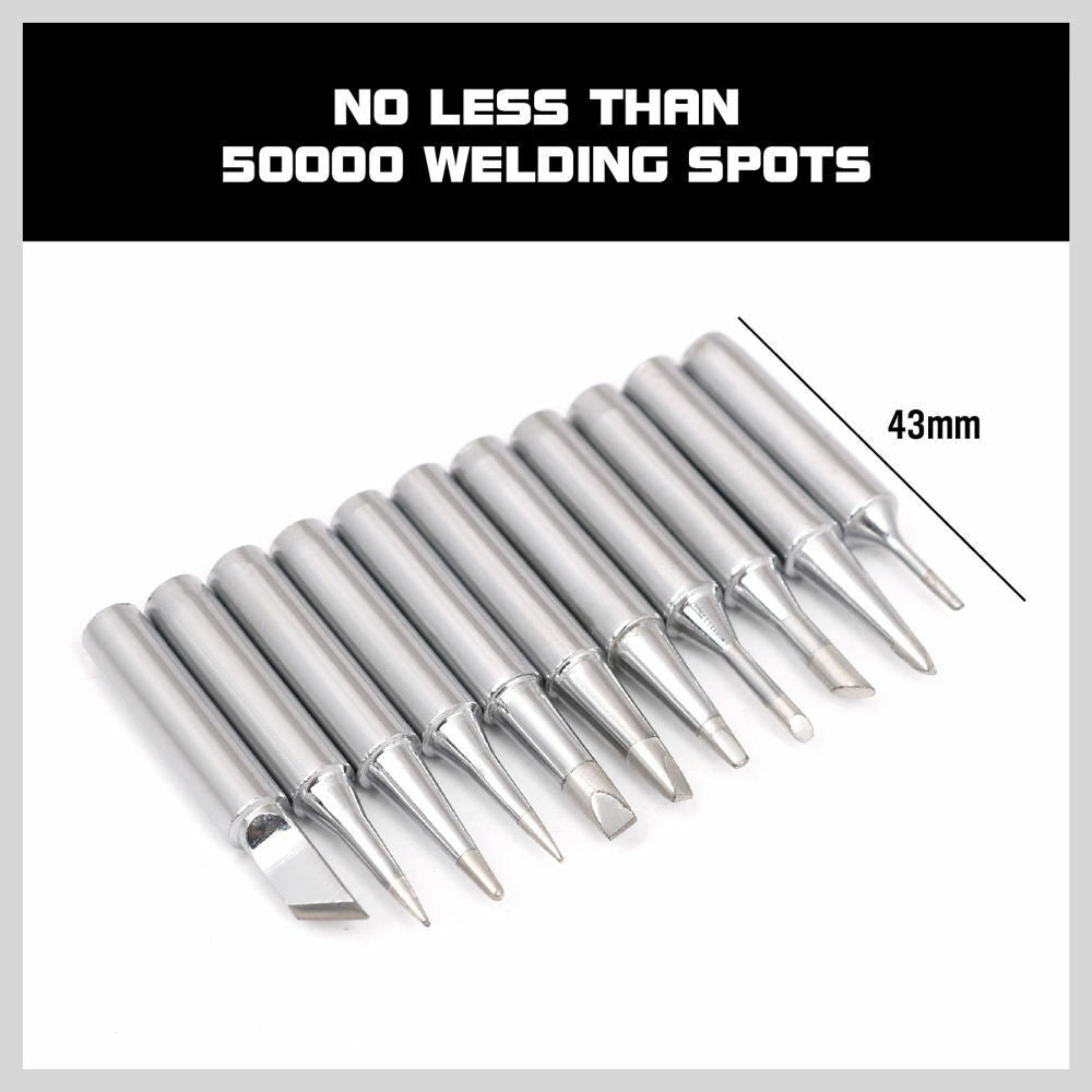 11Pc Soldering Iron Tips Solder Rework Lead Free Hakko Soldering Station AU V465-312080