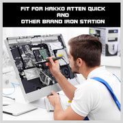 11Pc Soldering Iron Tips Solder Rework Lead Free Hakko Soldering Station AU V465-312080