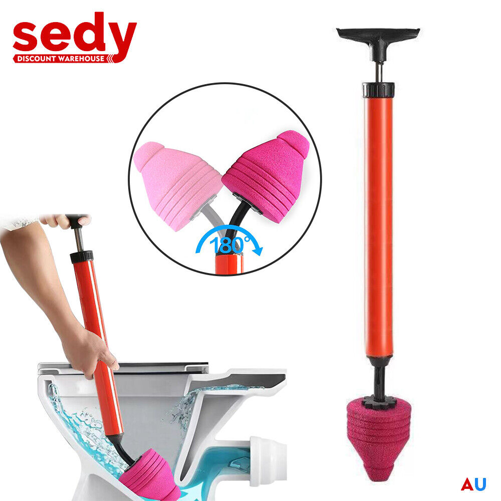 62cm High Pressure Toilet Unblock Toilet Pipe Plunger Bathrooms floor Drains V465-33057