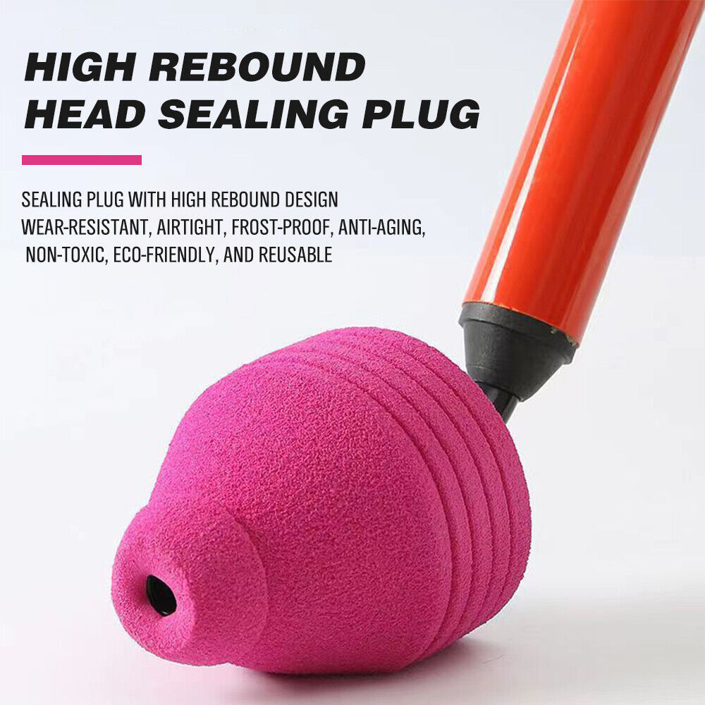 62cm High Pressure Toilet Unblock Toilet Pipe Plunger Bathrooms floor Drains V465-33057
