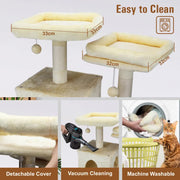VaKa 184cm Road Cat Tree Tower Scratching Post Scratcher Condo with Big Hammock V465-51025
