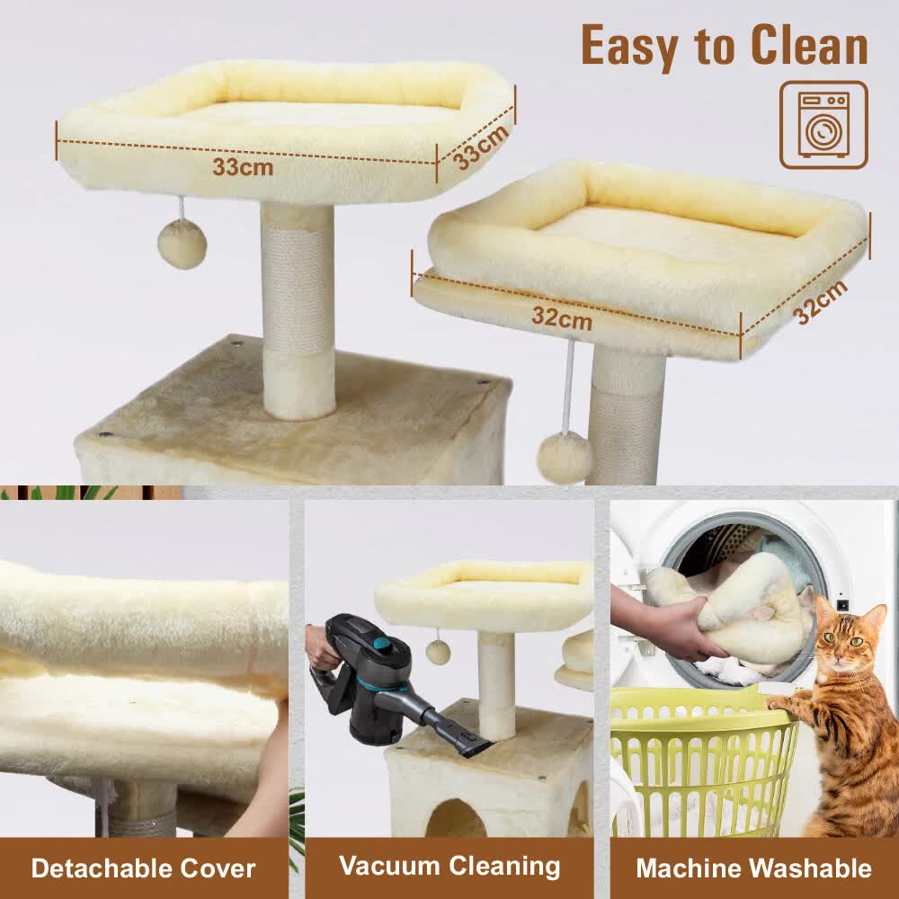 VaKa 184cm Road Cat Tree Tower Scratching Post Scratcher Condo with Big Hammock V465-51025