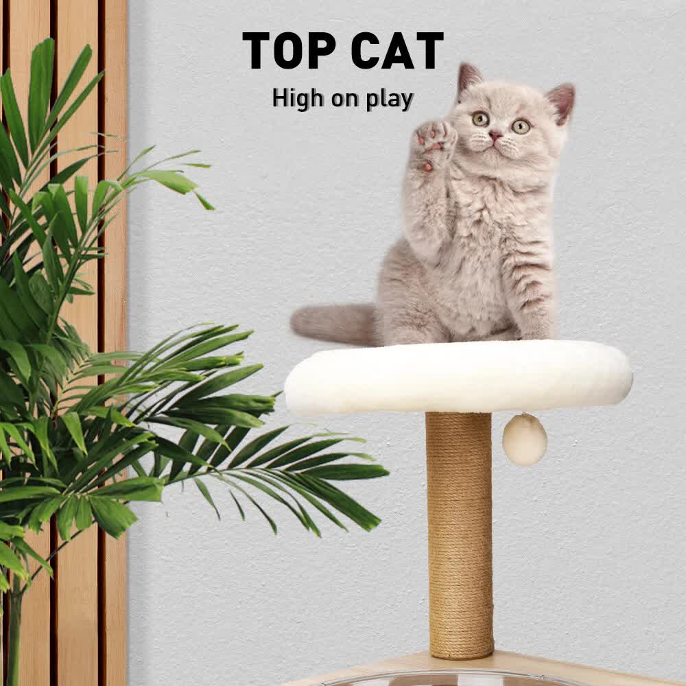 VaKa 1.42M Cat Tree Tower Scratching Post Scratcher Cats Condo House Bed Furniture V465-51027