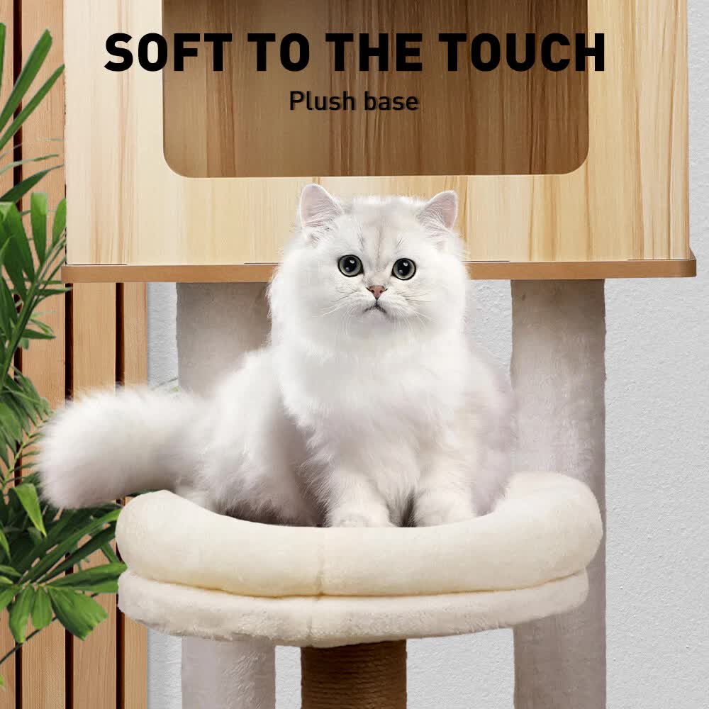 VaKa 1.42M Cat Tree Tower Scratching Post Scratcher Cats Condo House Bed Furniture V465-51027