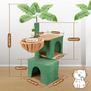 VaKa 1.1M Cat Tree Scratching Post Palm Tree Cat Post Dangling Balls Cat Toy V465-51028
