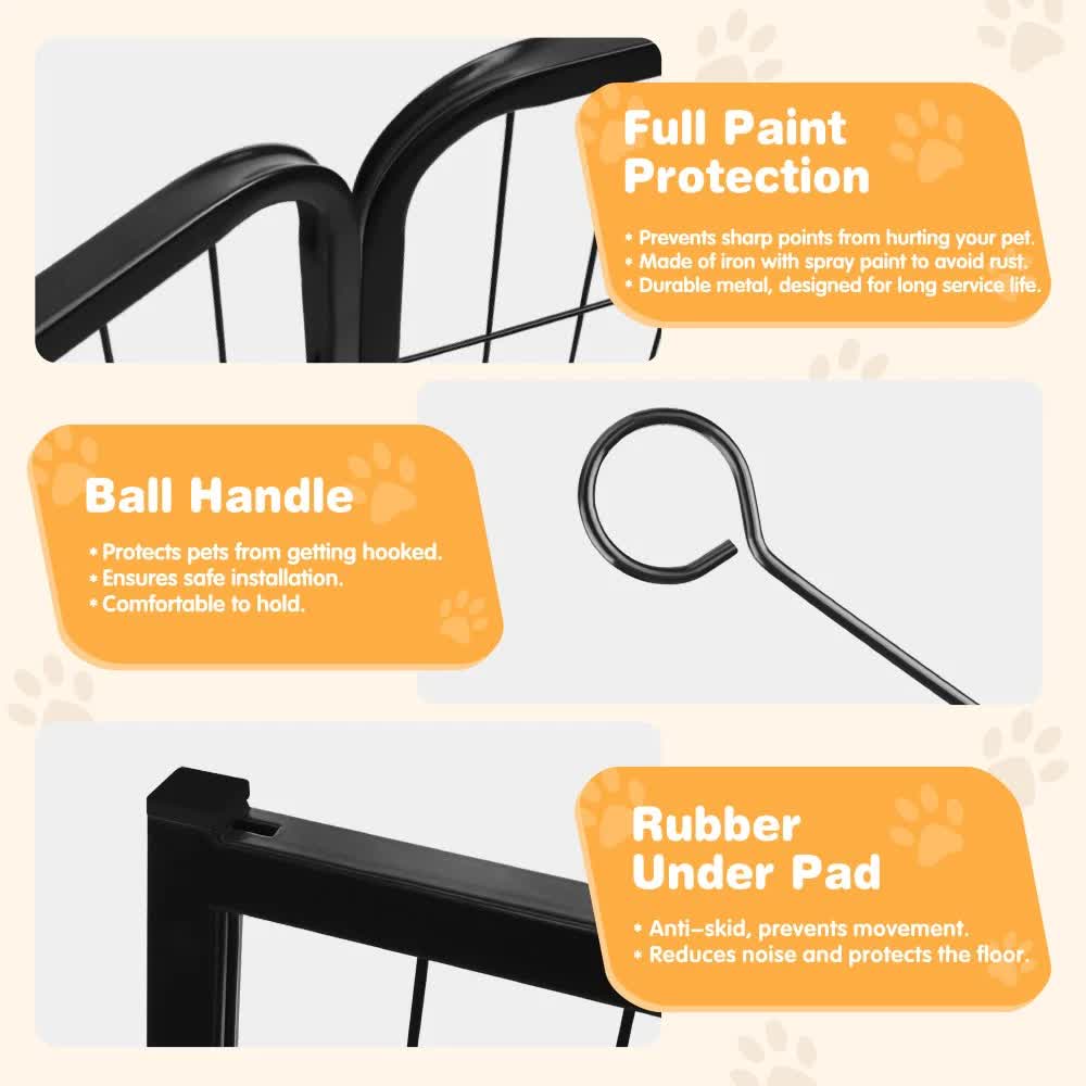 Pet Dog Playpen Puppy Exercise Cage Enclosure Fence Metal Outdoor 8 Panel V465-51030