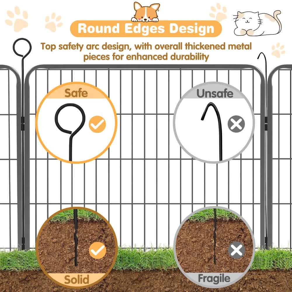 Pet Dog Playpen Puppy Exercise Cage Enclosure Fence Metal Outdoor 8 Panel V465-51030