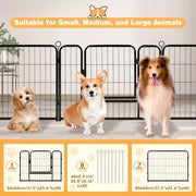 Pet Dog Playpen Puppy Exercise Cage Enclosure Fence Metal Outdoor 8 Panel V465-51030