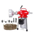 400W Drain Cleaner Electric Eel Rigid Plumbing Sewerage Pipe Machine 6 Cutters V465-53001-1