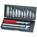 13Pc Durable Precision Knife Set Exacto Style Multi-function Hobby Knife Crafts V465-53155