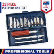 13Pc Durable Precision Knife Set Exacto Style Multi-function Hobby Knife Crafts V465-53155