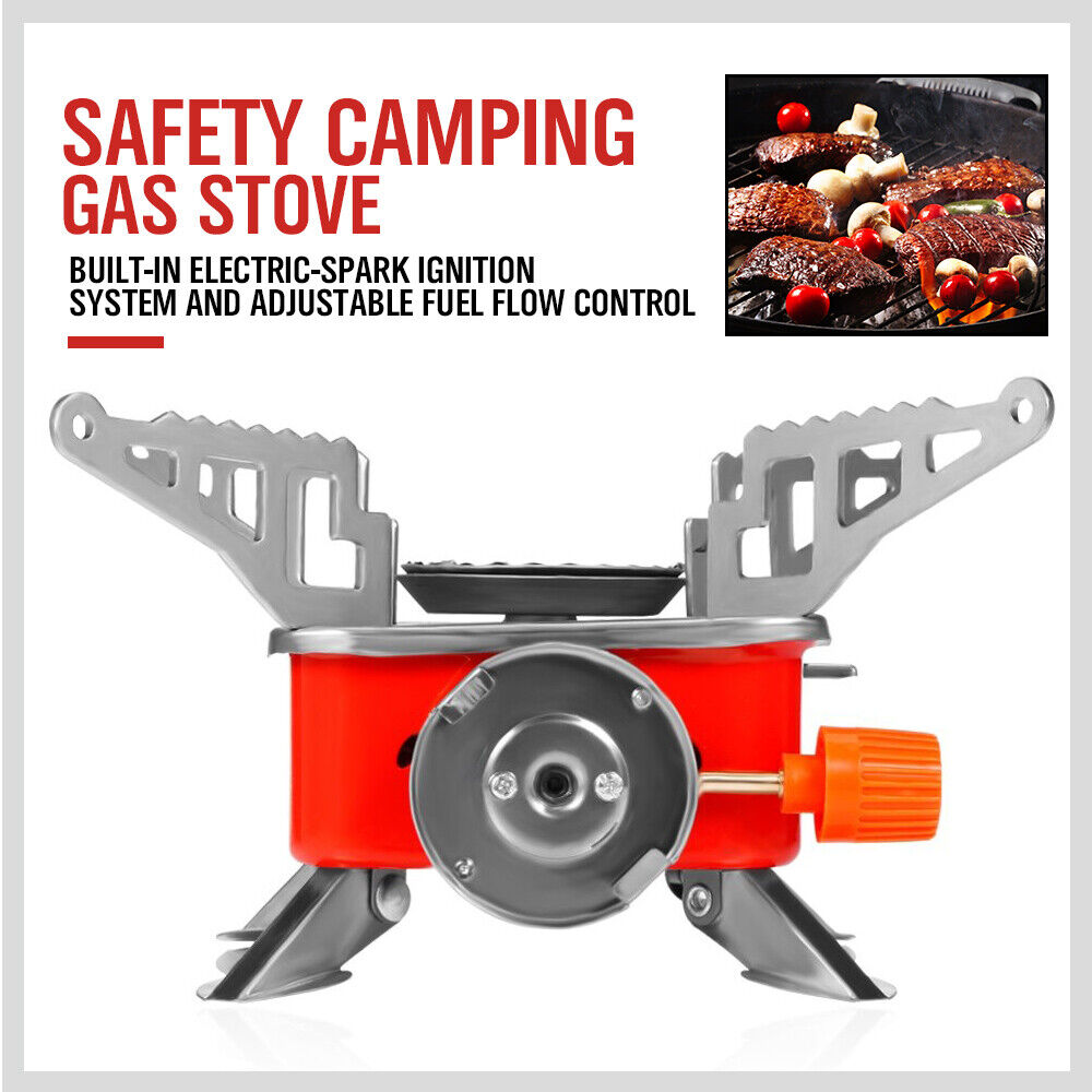 Outdoor Folding Mini Gas Burner Cooking Stove Butane Gas BBQ Hiking AU Stock V465-54003