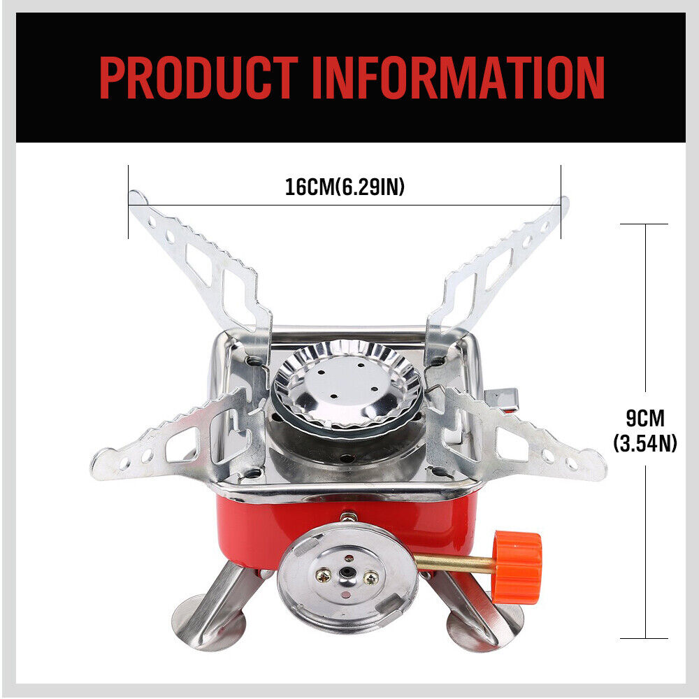 Outdoor Folding Mini Gas Burner Cooking Stove Butane Gas BBQ Hiking AU Stock V465-54003