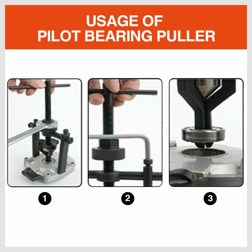 Pilot Bearing Puller 3 Jaws Bushing Gear Extractor Motorcycle Remover Heavy Duty V465-57001-AU-2