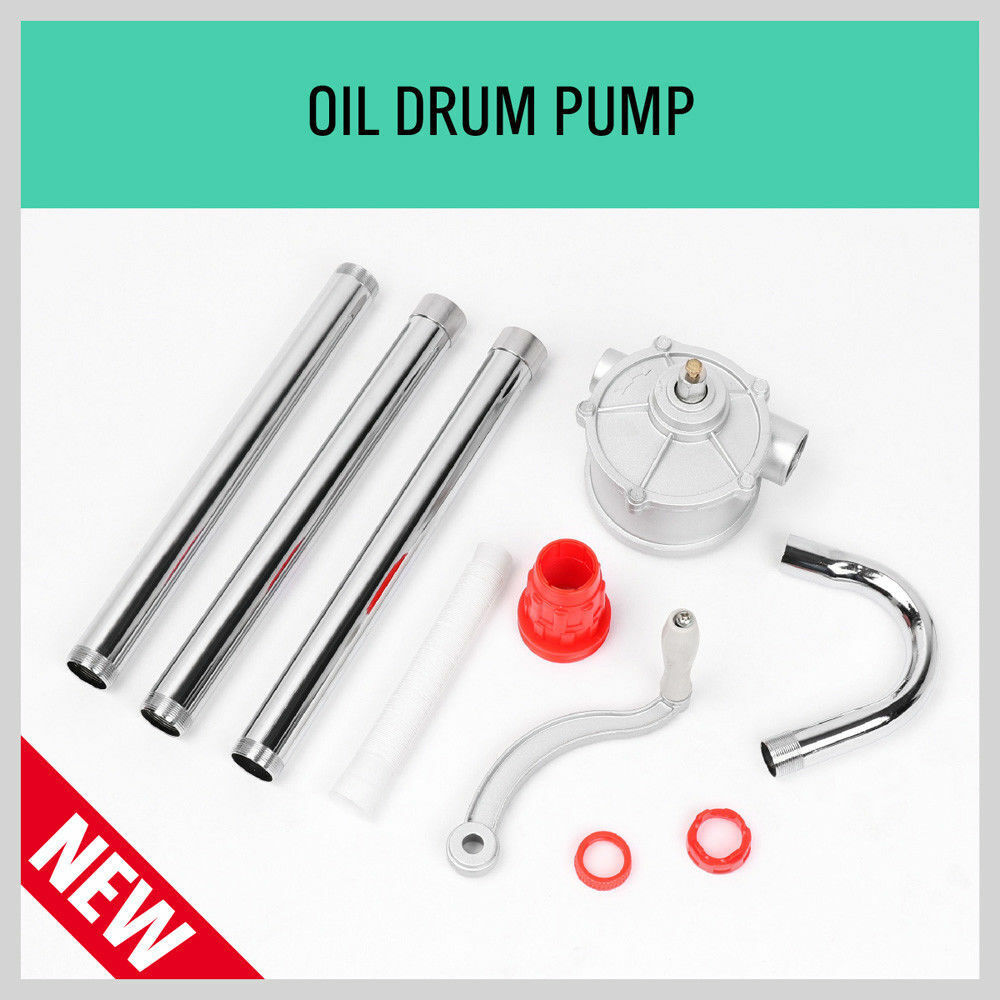 Aluminium Rotary Drum Pump Diesel Fuel Kero Oil Petrol 44 Gallon Drum Hand Pump V465-57150