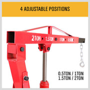 Engine Crane 2 Ton Hydraulic Hoist Folding Shop Mobile Lifter Workshop Lift V465-57716