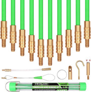 SWANLAKE 11FT/3.3M Fiberglass Running Wire, Pull Push Rod, Fish Tape Cable Coaxial Electrical Fish Tape Pull V465-66005