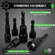 SWANLAKE SWANLAKE 39PCS Magnetic Hex Nut Driver Master Kit,1/4" Quick-Change Hex Shank, SAE & Metric Power V465-66046