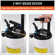 HORUSDY 7L Manual & Pneumatic Oil Extractor Waste Fluid Transfer Pump Suction V465-66056