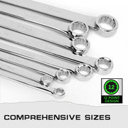 8PC Aviation Spanner Set Extra Long Wrench Double Ring CRV With Bag 8-24mm V465-66104