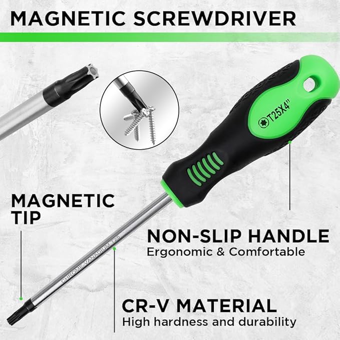 SWANLAKE 86PCS Magnetic Screwdriver Set,Includes Slotted/Phillips/Torx Mini Precision Screwdriver, V465-66105