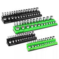 SWANLAKE 4Pc Magnetic Socket Organizer Tray 3/8" 1/4" SAE Metric Socket Holder V465-66116