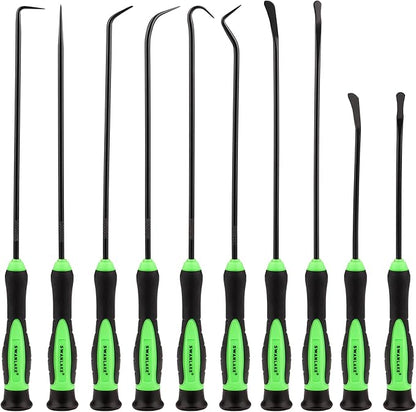 SWANLAKE 10-Piece Pick and Hook Set, Pick Tool Set for Car Auto Oil Seal/O-Ring Seal Gasket Pick Mini Hooks V465-66119