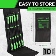 SWANLAKE 10-Piece Pick and Hook Set, Pick Tool Set for Car Auto Oil Seal/O-Ring Seal Gasket Pick Mini Hooks V465-66119