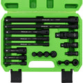 SWANLAKE 18Pcs Drive Tool Accessory Set Extension Bars Impact Universal Joint V465-66145