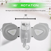 10M Retractable Garden Air Hose Reel Storage Auto Rewind Wall Mounted Grey AU V465-66149