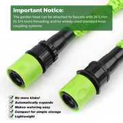 25FT Water Garden Hose Flexible Expandable Pipe Car Wash W/ Spray Nozzle Gun V465-66154