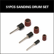 51Pc Sanding Bands Drum Sleeve Set 120 Grits Mandrel Dremel Rotary Kit 3mm Shank V465-669195