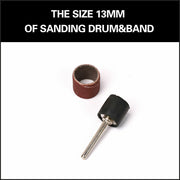 51Pc Sanding Bands Drum Sleeve Set 120 Grits Mandrel Dremel Rotary Kit 3mm Shank V465-669195