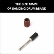 51Pc Sanding Bands Drum Sleeve Set 120 Grits Mandrel Dremel Rotary Kit 3mm Shank V465-669195