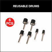 51Pc Sanding Bands Drum Sleeve Set 120 Grits Mandrel Dremel Rotary Kit 3mm Shank V465-669195