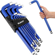 ELEAD Jumbo Hex Key Allen Wrench Set | 13-Piece Metric 2-19mm | Long Ball End Durable CR-V | Automotive | V465-70041-ELD