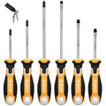 ELEAD 6Pcs Magnetic Screwdriver Set Phillips Slotted Non-Slip Handle Crv V465-70051