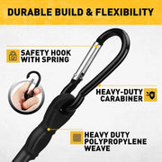 ELEAD 28PCS Bungee Cord Set Carabiner Hooks Assorted Sizes Heavy Duty Tie Down V465-70142