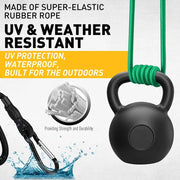 ELEAD 28PCS Bungee Cord Set Carabiner Hooks Assorted Sizes Heavy Duty Tie Down V465-70142