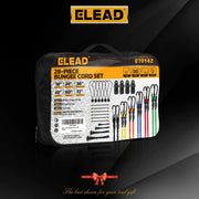 ELEAD 28PCS Bungee Cord Set Carabiner Hooks Assorted Sizes Heavy Duty Tie Down V465-70142