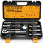 8-Piece 3/8" Drive Magnetic Swivel Spark Plug Socket Set Spark Plug Removal Tool V465-70149