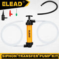 ELEAD Fuel Siphon Pump Oil Liquid Transfer Hand Pump Hose Kit Gas Air Manual V465-70182