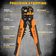 ELEAD 1188Pcs Ferrule Crimping Tool Kit w/ Automatic Wire Stripper & Crimper V465-70196
