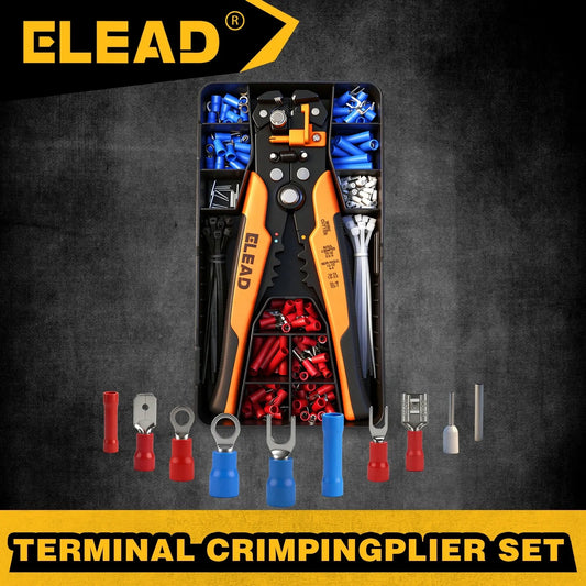 ELEAD 321Pcs Electrical Wire Connectors Kit Assorted Terminals Ferrules Set V465-70198