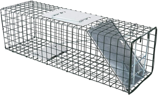 VaKa Animal Trap Cage Humane Live Steel Catch Possum Fox Rat Cat Rabbit Bird V465-80201