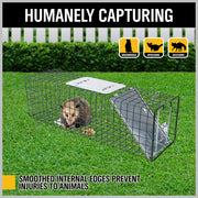 VaKa Animal Trap Cage Humane Live Steel Catch Possum Fox Rat Cat Rabbit Bird V465-80201