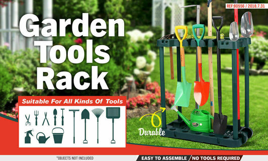 VaKa Garden Farm Shed Garage Tools Storage Rack Handles Organizer Holder V465-80556